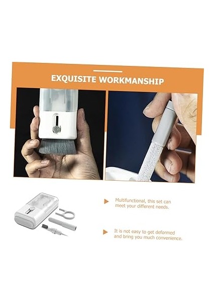 Kulaklık Temizleme Kalemi - Yumuşak Fırçalı Bilgisayar Kulaklık Temizleme Kiti Teleskopik Tasarım Cep Telefonu Dizüstü Bilgisayar Klavye ve Araba Havalandırması Için fiyatları