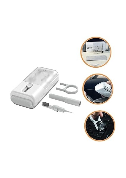 Kulaklık Temizleme Kalemi - Yumuşak Fırçalı Bilgisayar Kulaklık Temizleme Kiti Teleskopik Tasarım Cep Telefonu Dizüstü Bilgisayar Klavye ve Araba Havalandırması Için indirimleri