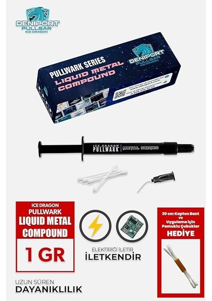 Icedragon® ™ Metal Series™ Likit Metal / 128W/M-K (1 Gr) fiyatları