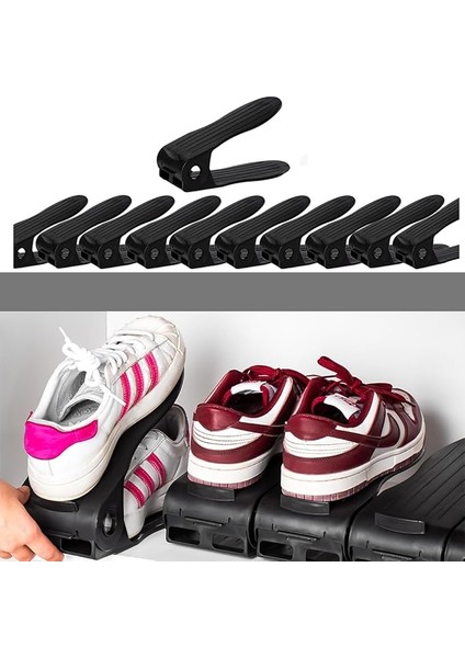 ORG-201 12LI Ayakkabı Rampası Dolap Içi Düzenleyici