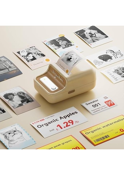 Etiketleme Makinesi B21 Pro, Hd 300DPI Etiket Yazıcısı, Büyük Kendinden Yapışkanlı Etiketler, Fotoğraflar, Ev, Ofis ve Iş Için Su Geçirmez fırsatları