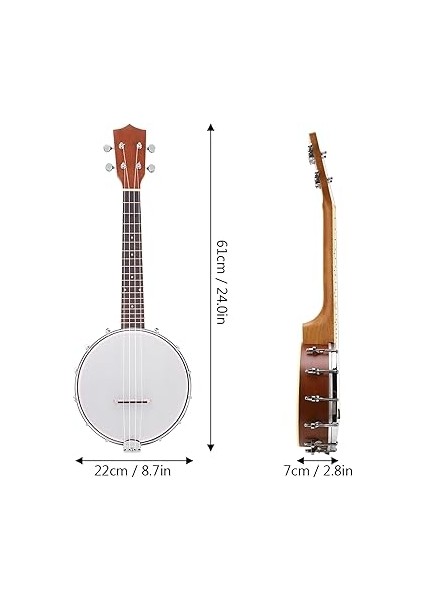 Banjo Strings Sitar 4 String Banjo Seti, Müzikli Sevenler Için Çok Yönlü Dizilmiş Enstrümanlar ile Dize Banjo Seti fırsatları