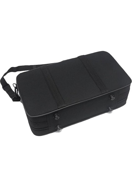 Yastıklı Klarnet Çantası Omuz Askılı Klarnet Çantası Yumuşak Köpük Akustik Konser Çantası Için Sırt Çantası Taşıma Çantası Müzikal Instrumemt Case Müzik Aleti Çantası Tuval Siyah
