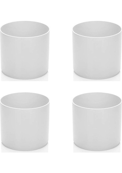 Trend Saksı (Beyaz) 4 Adet