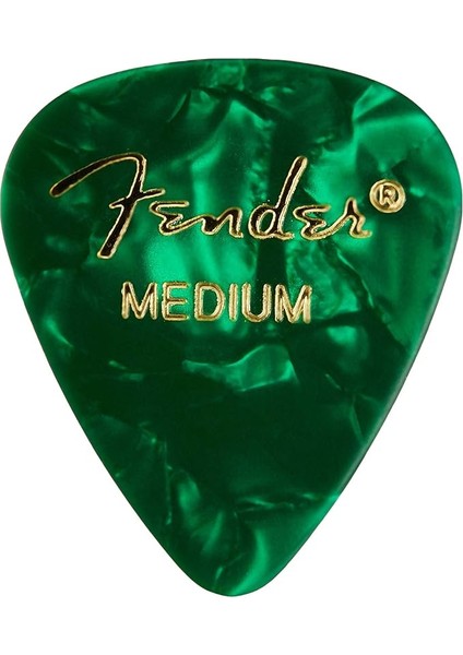 351 Shape Premium Pena (12 Adet) Elektro Gitar, Akustik Gitar, Mandolin ve Bas Orta Yeşil Motor Için