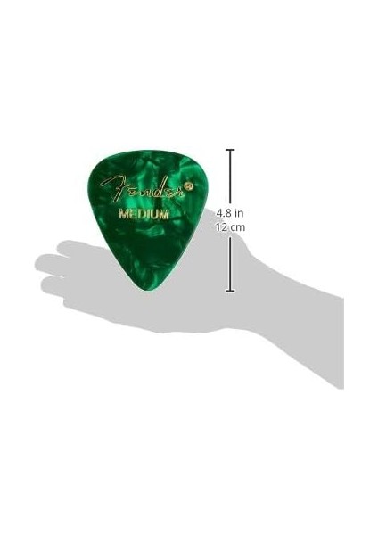 351 Shape Premium Pena (12 Adet) Elektro Gitar, Akustik Gitar, Mandolin ve Bas Orta Yeşil Motor Için modelleri