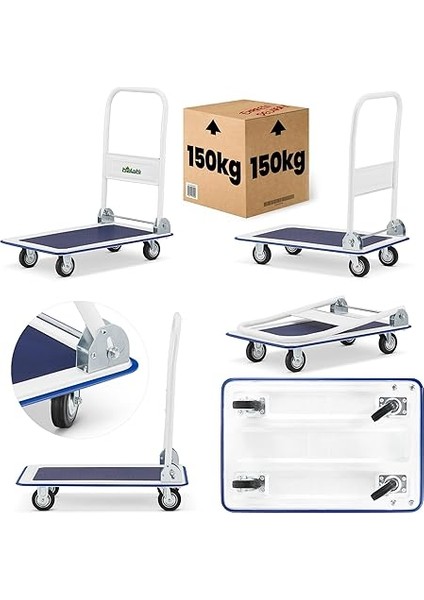 Profesyonel Katlanabilir Paket ve Koli Taşıma Arabası 150 kg fiyatları