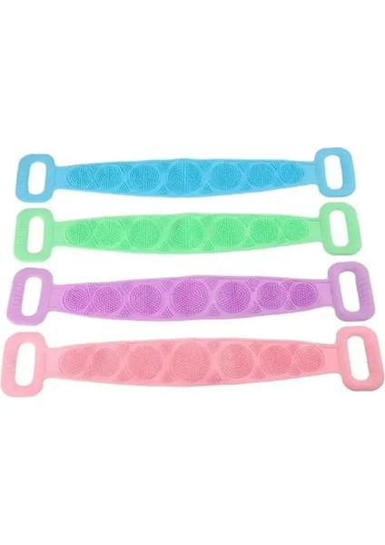 Taraflı Banyo Hamam Lifi, Silikon Masajlı, Yumuşak Duş Lifi, Banyo Kesesi, indirimleri