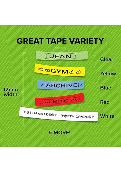 Dymo Letratag Elektronik Etiketleme Makinesi -12 Mm. Letratag Şeritlerle Uyumlu modelleri