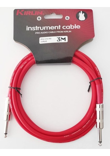 IPCV-241RD 3 Metre Enstrüman Kablosu - Kırmızı