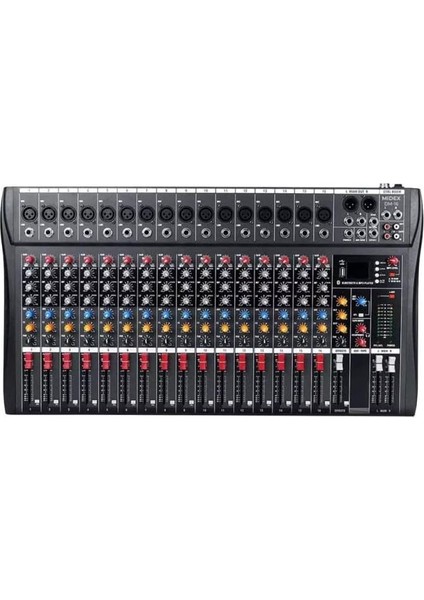 Mix Dm-16 Deck Mikser 16 Kanal Ses Mikseri (Bluetooth USB Efekt) modelleri