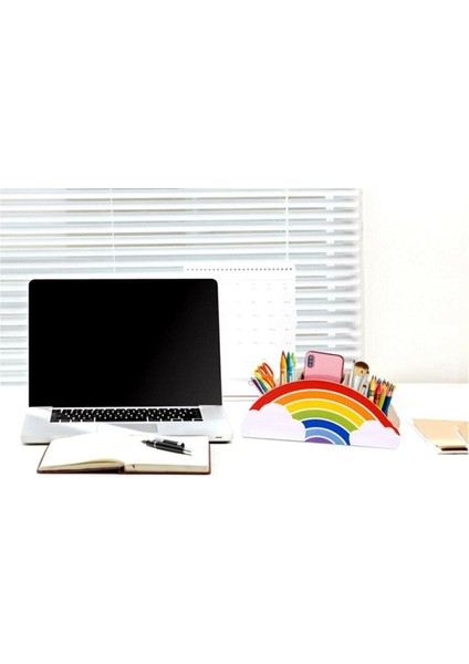 Karınca Ahşap Gökkuşağı Çocuklar Için Masaüstü Kalemlik Kalem Kutusu Organizer Gökkuşağı Ahşap indirimleri