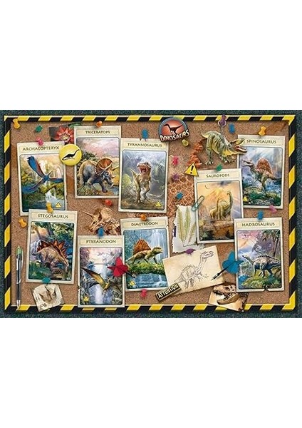 Puzzle 100 Parça Dinosaurs Renkli 6+ fiyatları