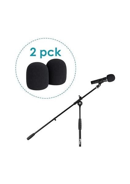 Shure SM58 Mikrofon Kapağı Köpük 2 Paket - Pop Kalkanı, Shure SM58 Için Mikrofon Pop Filtresi Rüzgar Seslerini Azaltmak Için Dinamik Vokal Mikrofon fiyatları