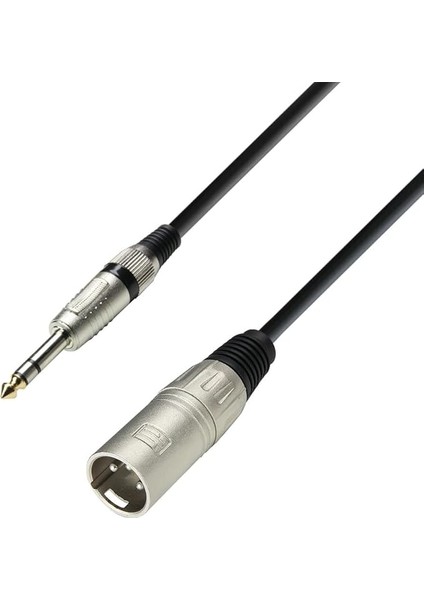 Bmv 0300 Mikrofonkabel Xlr Male Auf 6,3 mm Klinke Stereo 3 M