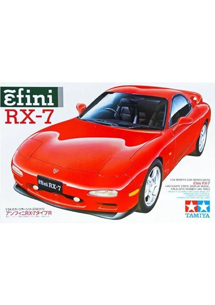 1/24 Efini Rx-7 Plastik Araba Maket Kiti