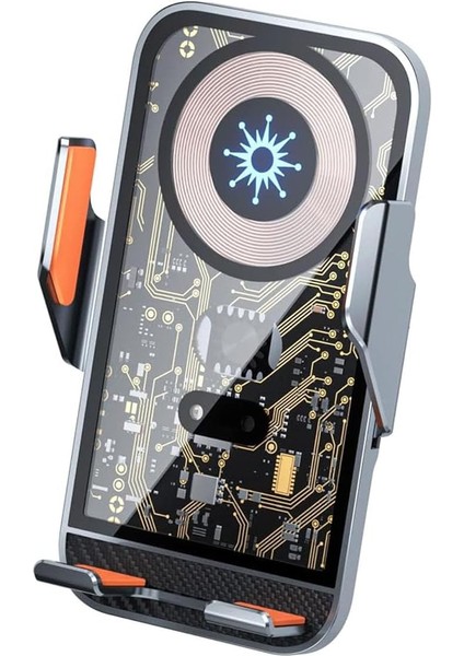 Araç Içi Manyetik Sensörlü Wireless Kablosuz Şarj Özellikli Telefon Tutucu - AL4107