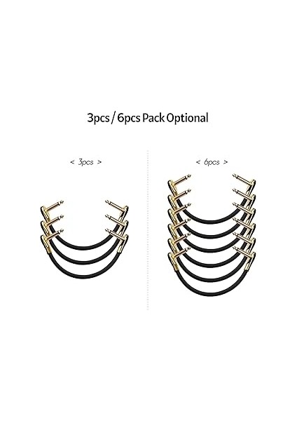 Efekt Pedalı Patch Kabloları 15CM Altın Lake Düz Kafa fiyatları