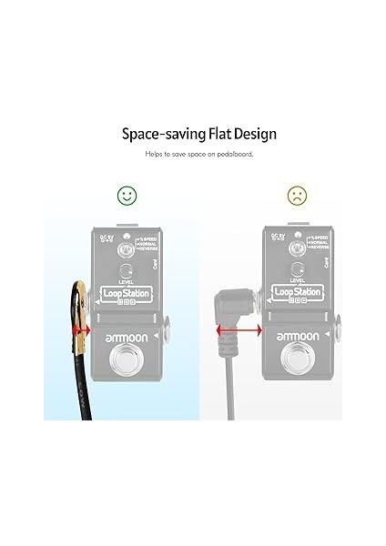 Efekt Pedalı Patch Kabloları 15CM Altın Lake Düz Kafa modelleri
