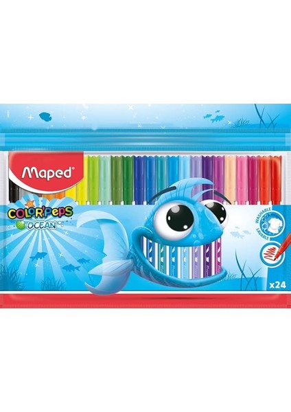 845722 Color Peps Ocean 24 Renk Keçeli Kalem