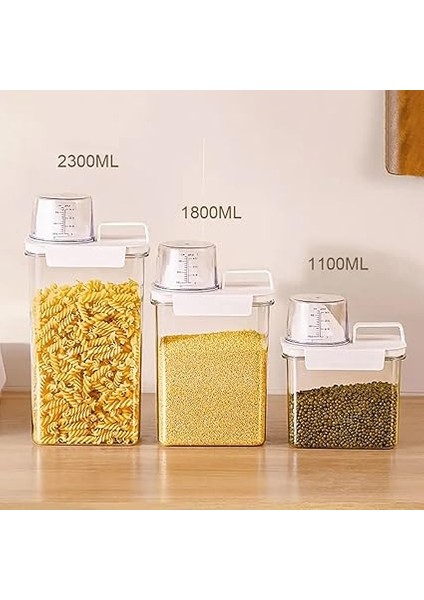 Home Mika Sızdırmaz Ölçekli Deterjan ve Kuru Bakliyat Saklama KABI,(2300 Ml) fiyatları