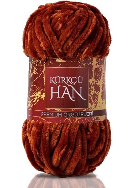 Han Kadife 100GR 95MT El Örgü Ipi (Kahverengi)
