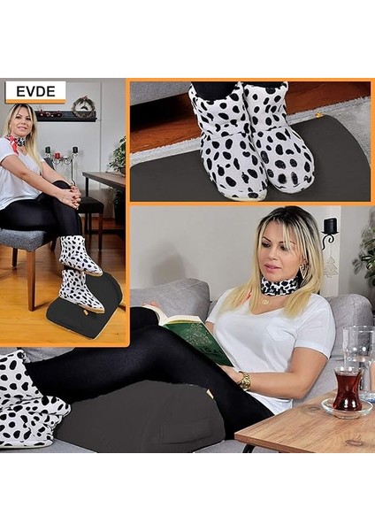 Bambu Serisi | Masa Altı Ayaklık Yastık | Siyah Renk modelleri