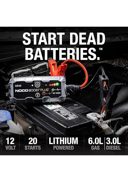 Genius GB40 12V 1000AMP Ultrasafe Lityum Akü Takviye + Powerbank + LED Lamba fiyatları