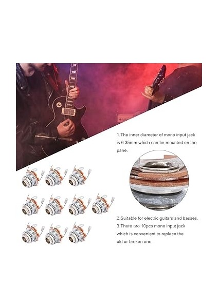 4 Adet Plastik Elektro Gitar Efekt Pedalı Ayak Tırnak Topuzu, Müzik Aleti Akorları, Turuncu, Çeşitli Efekt Pedalları ile Uyumlu fiyatları