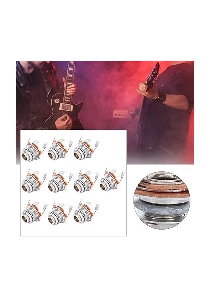 4 Adet Plastik Elektro Gitar Efekt Pedalı Ayak Tırnak Topuzu, Müzik Aleti Akorları, Turuncu, Çeşitli Efekt Pedalları ile Uyumlu fırsatları