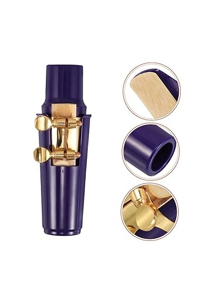 Bağlama Kapağı ile Saksafon Ağızlık Seti Şık Alto Saksafon Aksesuarları Müzik Gereçleri indirimleri