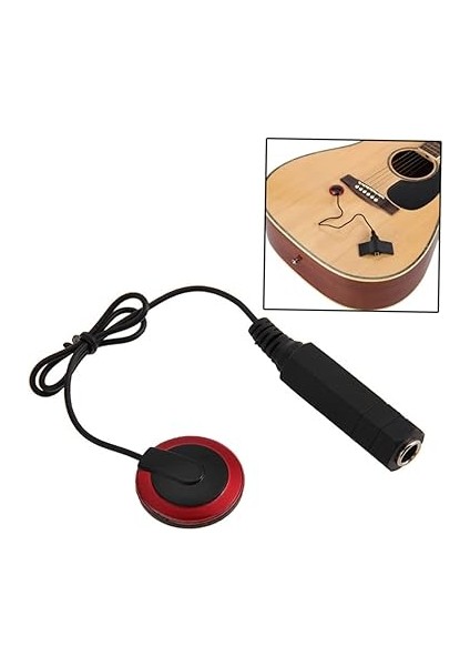 635MM Dişi Jack Gitar Manyetiği Gitar Amfisi Kablosu Için Sağlam Plastik Kırmızı indirimleri