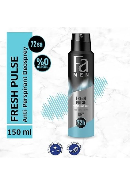 Men Fresh Pulse Bergamot Canlılığı Deosprey 150 ml modelleri