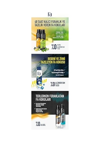 Men Fresh Pulse Bergamot Canlılığı Deosprey 150 ml fırsatları