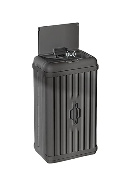 50 Lt Sensörlü Çöp Kovası, Portatif Katlanabilir, Büyük Boy Premium (62X36X26CM), Otomatik Dokunmatik Hareket Sensörlü Akıllı Mutfak Banyo Ofis Çöp Kutusu (Antrasit)