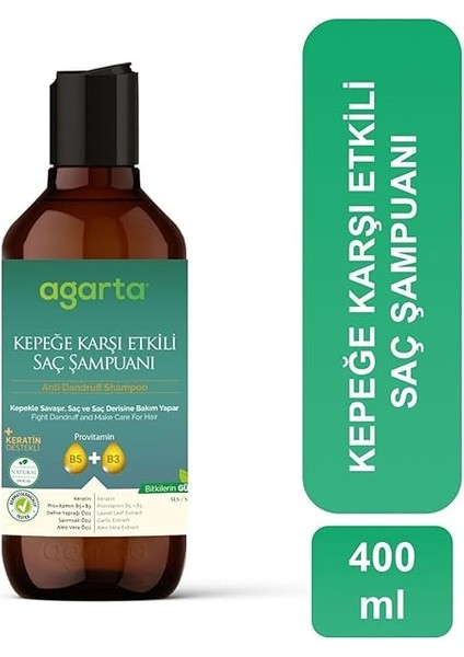 Doğal Kepeğe Karşı Etkili Şampuan 400 ml (Vegan,tuzsuz) fiyatları
