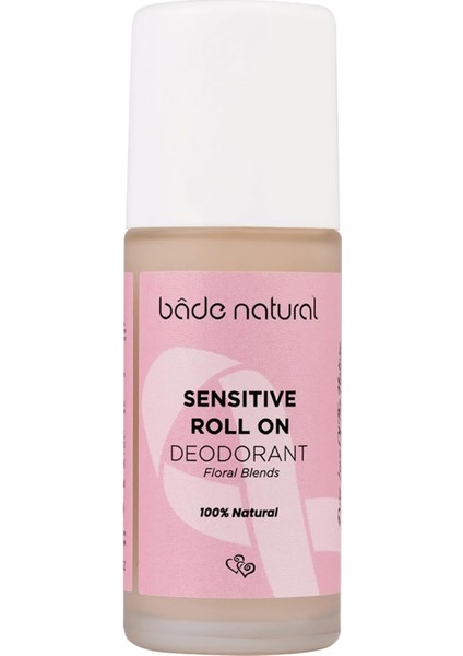 Natural Doğal Roll On Floral Blends Deodorant Hassas Ciltler Için Ter Kokusu Önleyici Vegan 50 ml