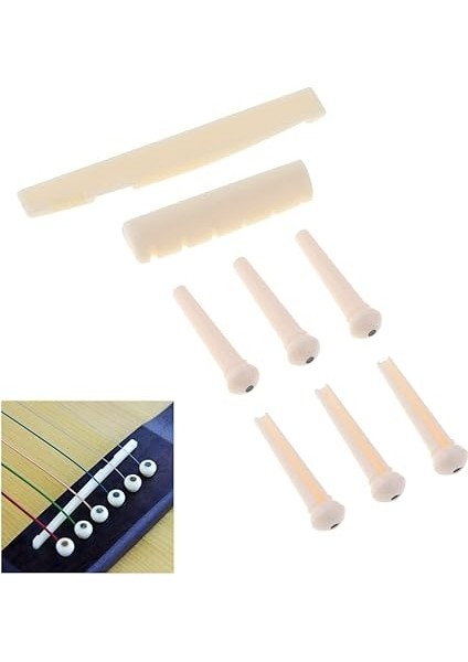 Akustik Gitar Köprüsü Pimleri, Sele Somun Seti, Köprü Pimleri, Sele ve Somun Akustik Gitar Için indirimleri