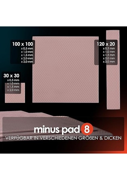 Grizzly Minus Pad 8 120X20MM / 3mm Termal Pad (TG-MP8-120-20-30-1R) fırsatları
