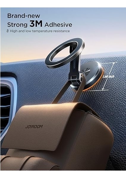 iPhone 16/16 Pro Max Magsafe Araç Montajı, [tüm Metal ve 360° Ayarlama] N55 Güçlü Mıknatıslı Araba Için Manyetik Telefon Tutucu, iPhone 16 15 14 13 12 ve Magsafe Kılıf ve Tüm Telefonlar Için indirimleri