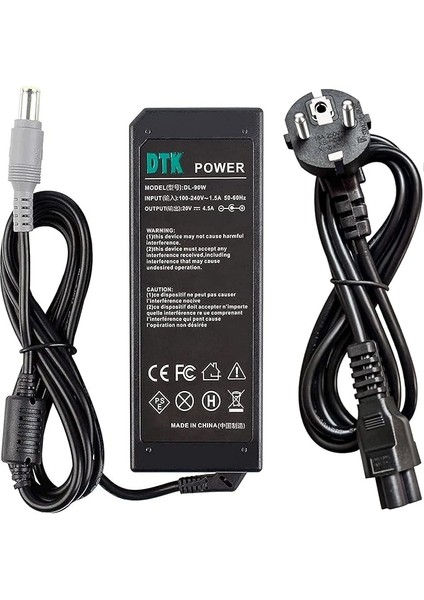 Lenovo Thinkpad T60 T61 T61P R60 R61 R61 Için 20 V 4,5 A 90 W Dizüstü Bilgisayar Şarj Cihazı Şarj Aleti Ac Güç Kaynağı 7,9 x 5,5 mm