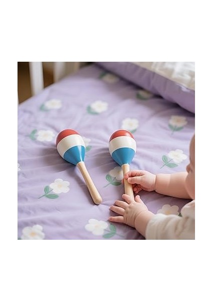 6 Adet Mini Ahşap Marakas, Doğal Ahşaptan Marakas Çıngırak, El Boyaması, Ritim Için Ahşap Marakas Enstrümanı, Müzikal Eğlence, Doğum Günü Kutlamaları, Karnaval indirimleri