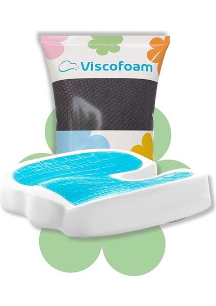 Terletmeyen Ortopedik Oturma Minderi Coccyx Oturma Minderi Visco Oturma Minderi