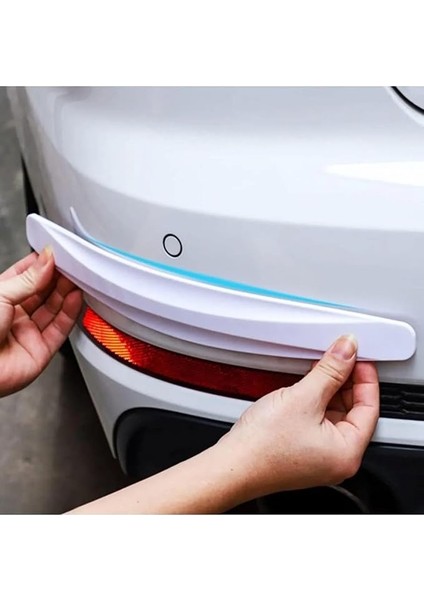 Araba Tampon Koruyucu, 2 Adet, Dayanıklı ve Esnek Malzeme, Yapışkanlı Montaj, Çizik ve Darbelere Karşı Koruma (Siyah)