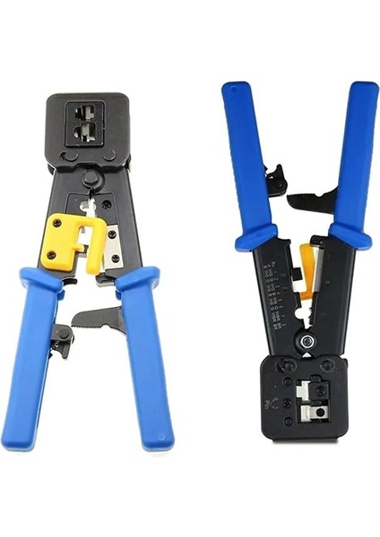 Nesil RJ45 Pense EZRJ45 Sıkma Pensesi RJ11 RJ12 RJ45 Ethernet Konektörü Sıkma Kesme Pensesi 10 Adet Yeni Nesil Delikli Jack Hediyeli fiyatları