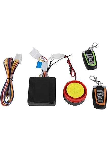 Alarm Sistemi Motosiklet Evrensel 12 V Motosiklet Hırsızlık Alarm Sistemi, 2 Uzaktan Kumandalı Motosiklet Kablosuz Alarm Sistemi Motor Çalıştırma Uzaktan Kumandalı Anahtarlık modelleri