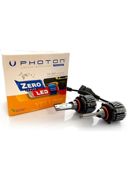 Zero Hb3 9005 / Hb4 9006 Xtreme Yellow +3 Plus Fansız LED