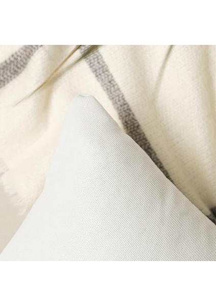 Ölçü Seçenekli Kırlent Kılıfı Dekoratif Düz Sade Kadife Dokulu Punch Yapılabilir 30X50 cm Ekru modelleri