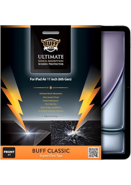 iPad Air 11 Inch Uyumlu 6. Nesil M2 2024 Ekran Koruyucu, Şeffaf Hd Nano Jelatin Film