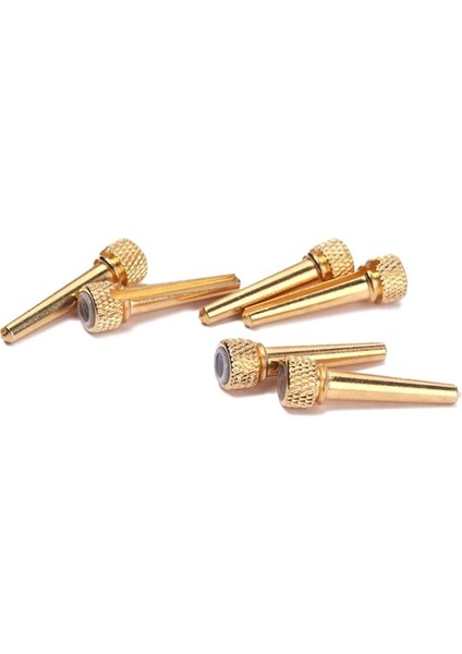 6 Paket Akustik Gitar Köprüsü - Abanoz ve Pirinç Ton - Yedek Parça Seti